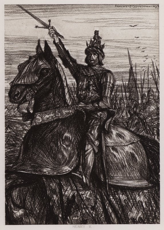 Kung Henrik V:s liv (litho) av Edmund Joseph Sullivan
