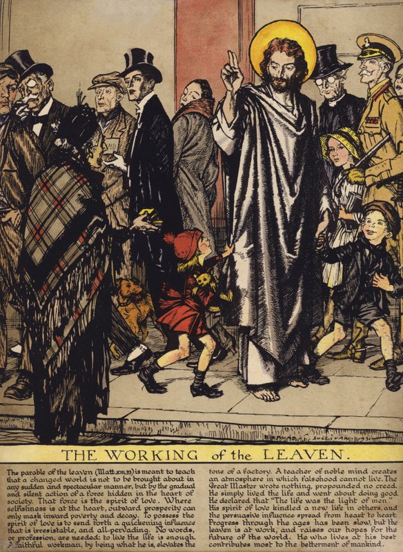 Surdegens arbete (färg litho) av Edmund Joseph Sullivan