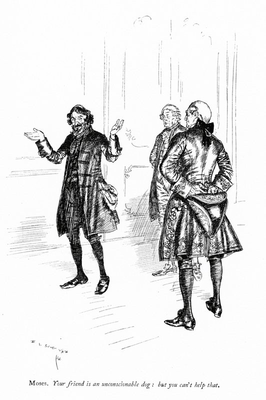 Illustration för Sheridans The School for Scandal av Edmund Joseph after Sullivan