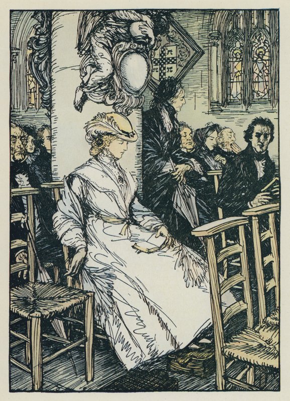 Illustration för Tennysons Maud av Edmund Joseph after Sullivan