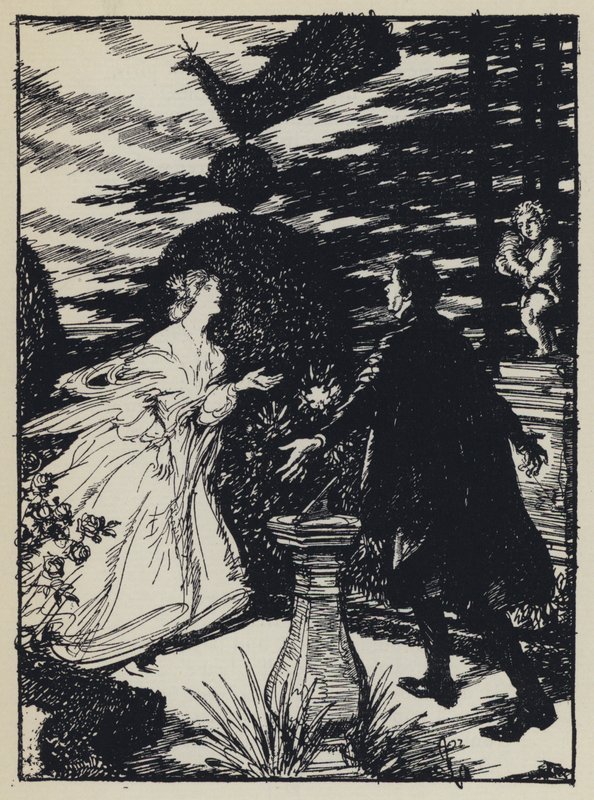 Illustration för Tennysons Maud av Edmund Joseph after Sullivan