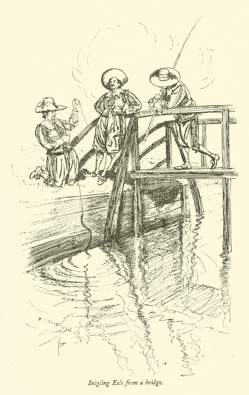 Snigling ål från en bro av Edmund Joseph after Sullivan
