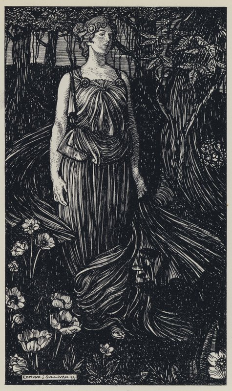 Tennyson, Illustration för A Dream of Fair Women and Other Poems av Edmund Joseph after Sullivan