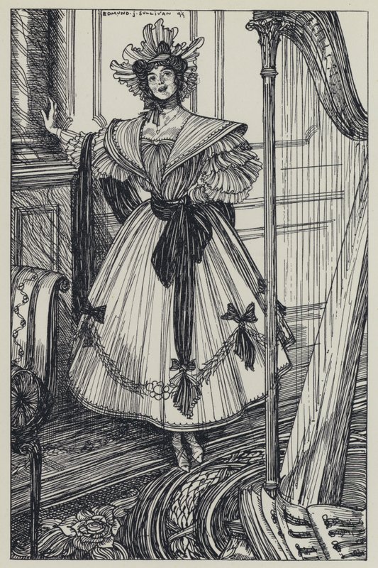 Tennyson, Illustration för A Dream of Fair Women and Other Poems av Edmund Joseph after Sullivan