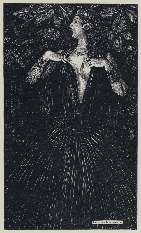 Tennyson, Illustration för A Dream of Fair Women and Other Poems av Edmund Joseph after Sullivan