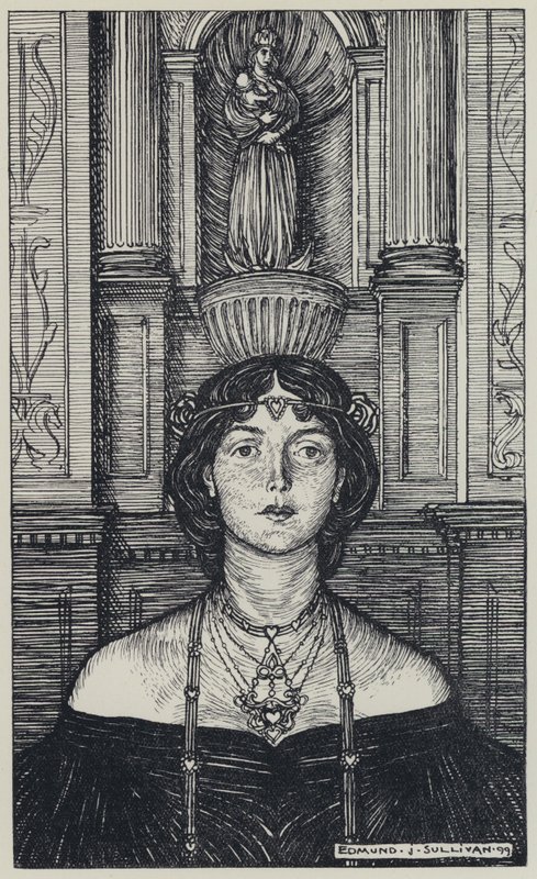 Tennyson, Illustration för A Dream of Fair Women and Other Poems av Edmund Joseph after Sullivan