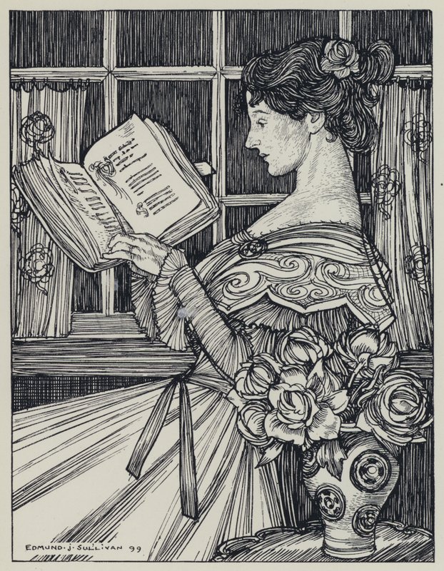 Tennyson, Illustration för A Dream of Fair Women and Other Poems av Edmund Joseph after Sullivan