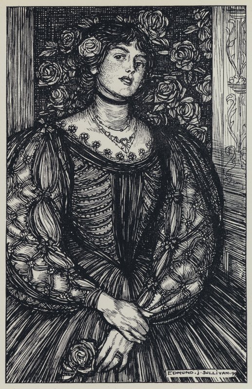 Tennyson, Illustration för A Dream of Fair Women and Other Poems av Edmund Joseph after Sullivan