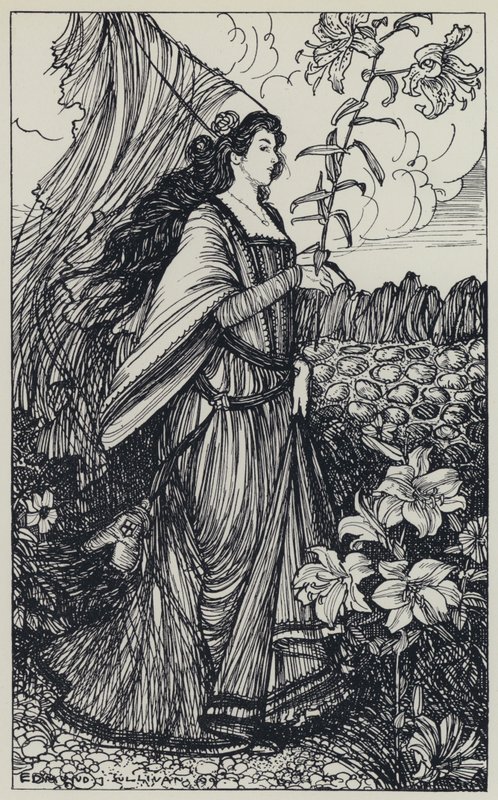 Tennyson, Illustration för A Dream of Fair Women and Other Poems av Edmund Joseph after Sullivan