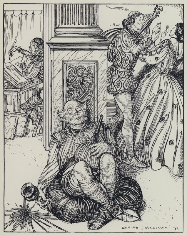 Tennyson, Illustration för A Dream of Fair Women and Other Poems av Edmund Joseph after Sullivan