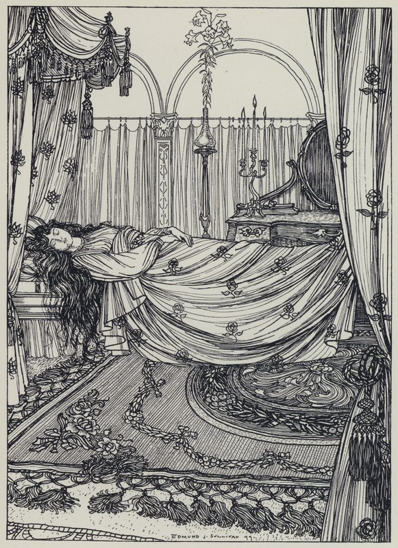 Tennyson, Illustration för A Dream of Fair Women and Other Poems av Edmund Joseph after Sullivan