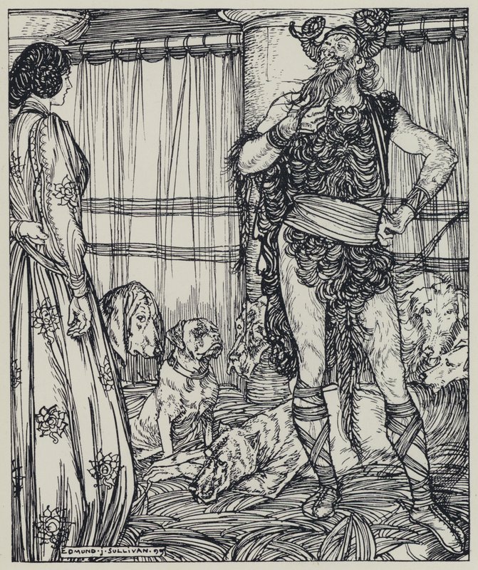 Tennyson, Illustration för A Dream of Fair Women and Other Poems av Edmund Joseph after Sullivan