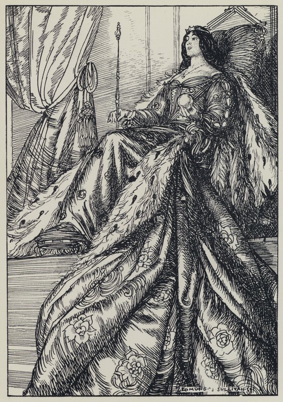 Tennyson, Illustration för A Dream of Fair Women and Other Poems av Edmund Joseph after Sullivan