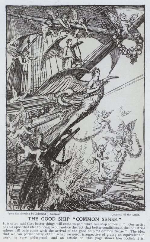 Det goda skeppet? Sunt förnuft? av Edmund Joseph after Sullivan