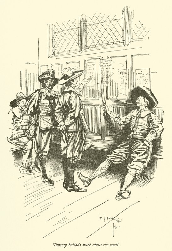 Tjugo ballader fastnade runt väggen av Edmund Joseph after Sullivan