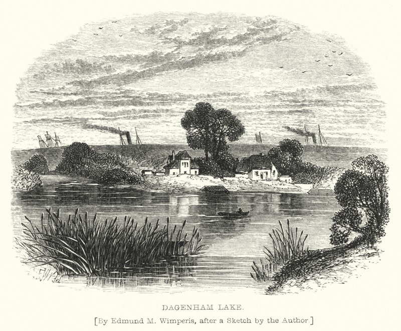 Dagenham Lake (gravyr) av Edmund Morison (after) Wimperis