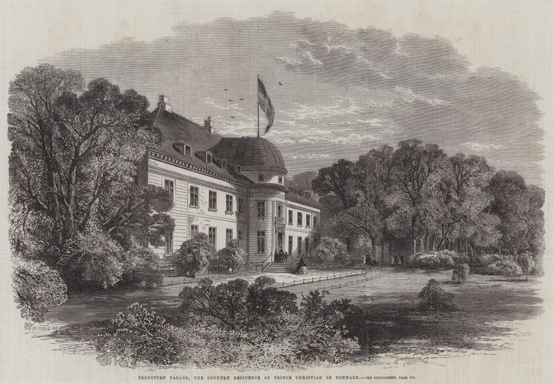 Bernstorfs slott, prins Christian av Danmarks herrgård av Edmund Morison Wimperis