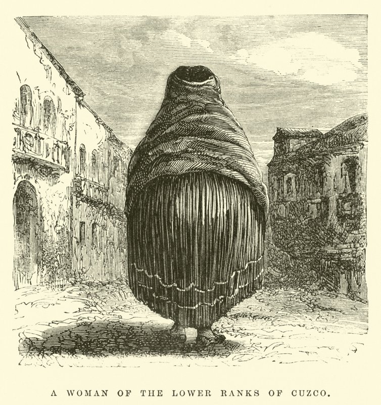 En kvinna i de lägre leden i Cuzco av Edouard Riou