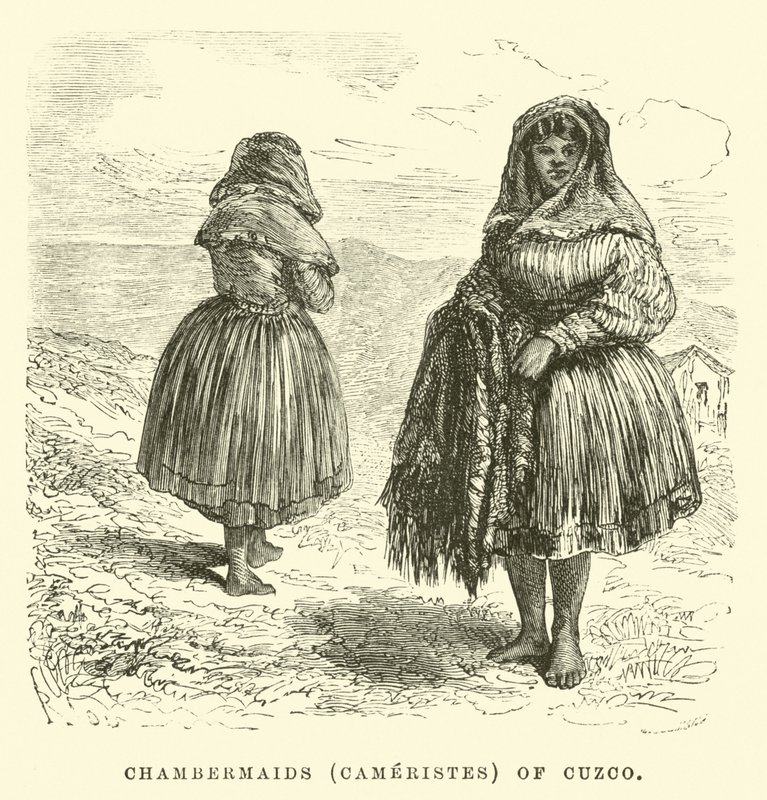 Kammarjungfrur (Cameristes) i Cuzco av Edouard Riou