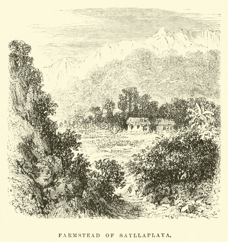 Gård av Sayllaplaya av Edouard Riou