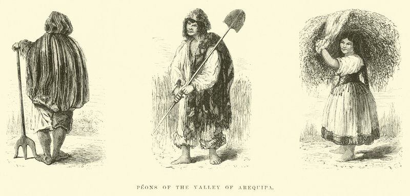 Peoner i Arequipadalen av Edouard Riou