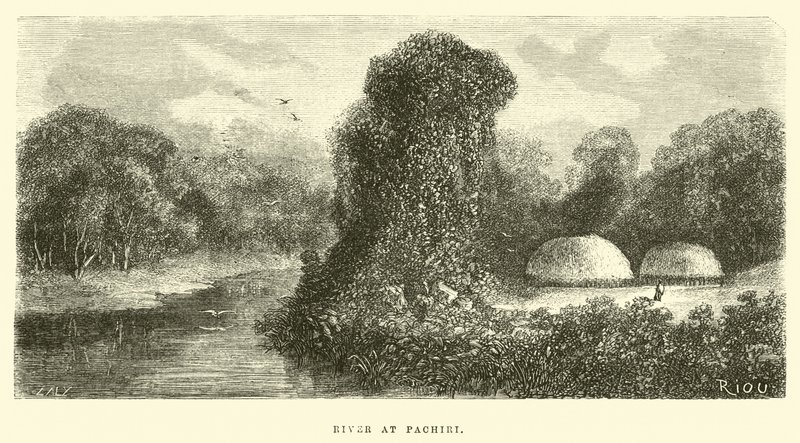 River vid klick av Edouard Riou