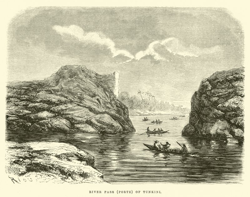 Flodpass (Porte) av Tunkini av Edouard Riou