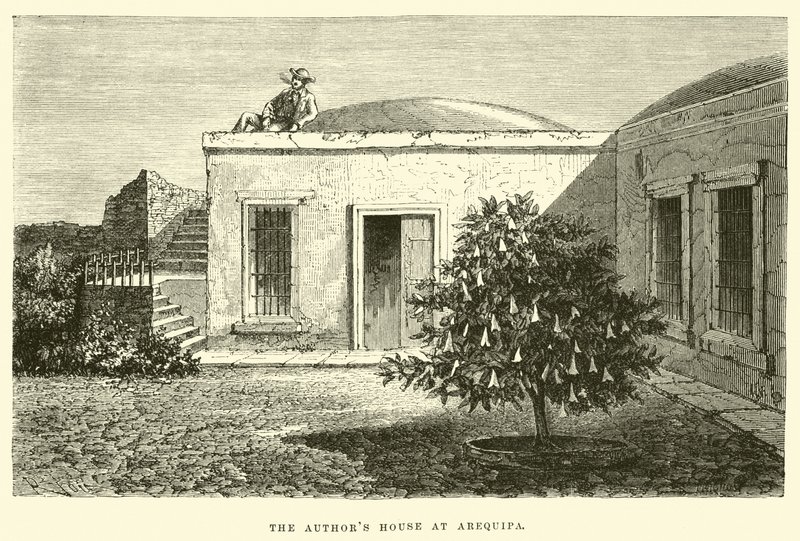 Författarens hus i Arequipa av Edouard Riou