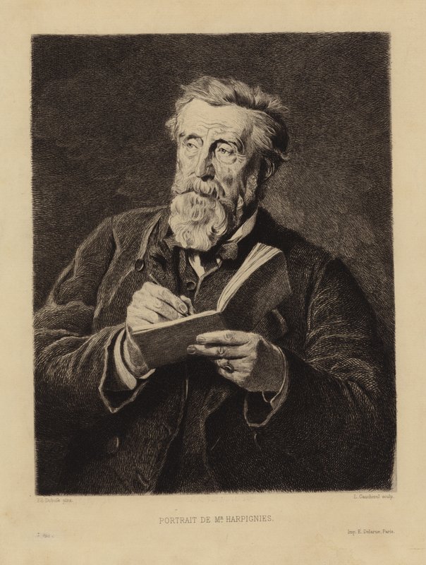 Porträtt av Henri Harpignies av Edouard Louis Dubufe