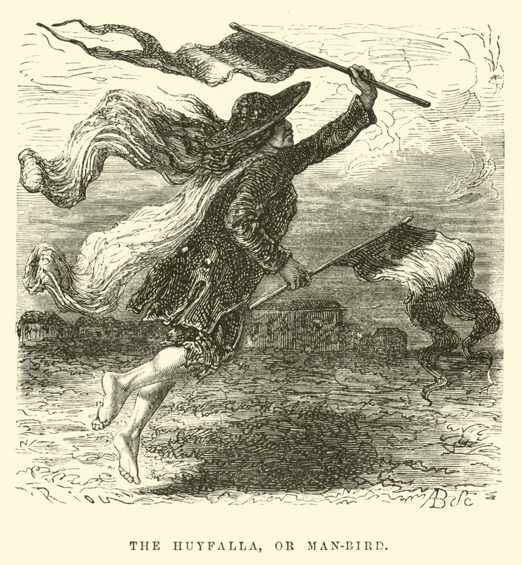 Huyfalla, eller man-fågel av Edouard Riou