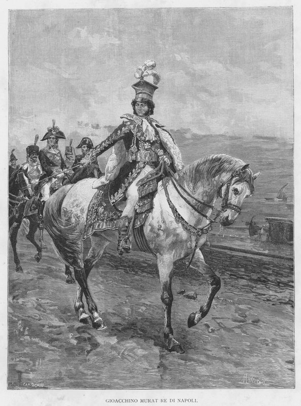 Joachim Murat, kung av Neapel (gravyr) av Edouardo Matania