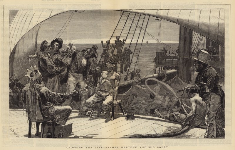 Korsar linjen, Fader Neptunus och hans hov av Edward John Gregory