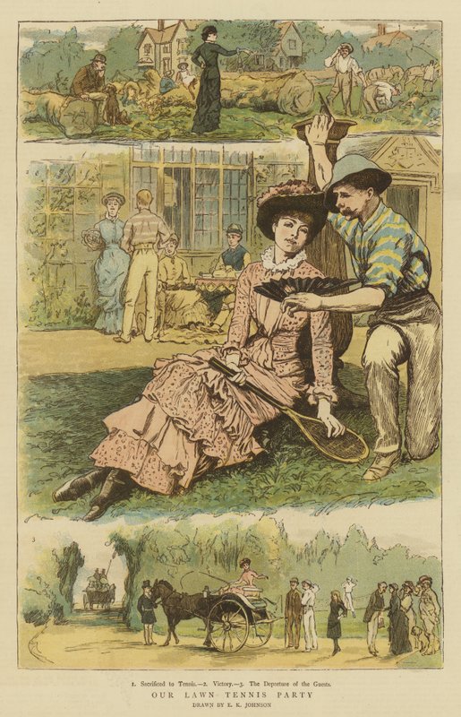 Our Lawn Tennis Party (chromolitho) av Edward Killingworth Johnson