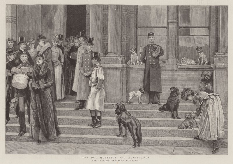 Hundfrågan, inget tillträde av Edward Killingworth Johnson