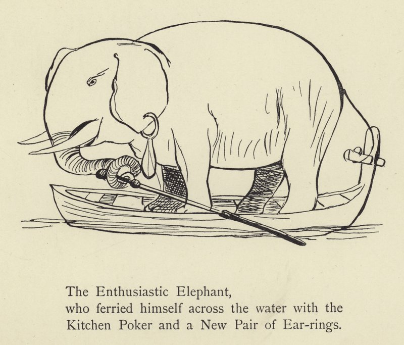 Den entusiastiska elefanten av Edward Lear