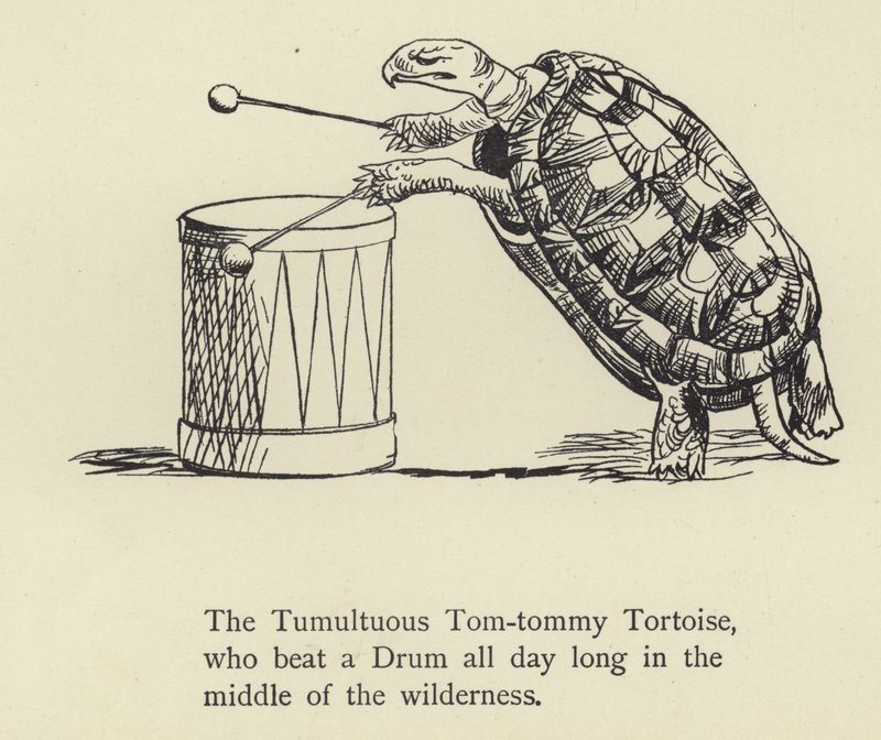 Den tumultartade Tom-tommy-sköldpaddan av Edward Lear