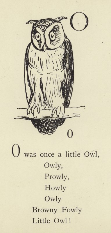 Bokstaven O av Edward Lear