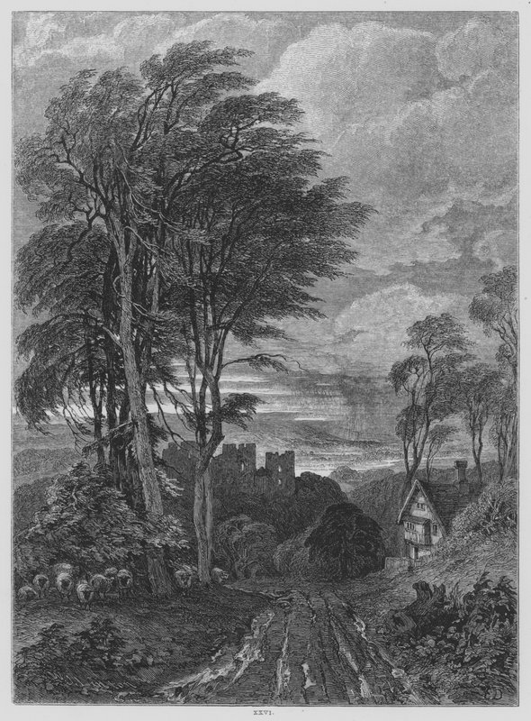 John Milton, Il Penseroso (gravyr) av Edward (after) Duncan