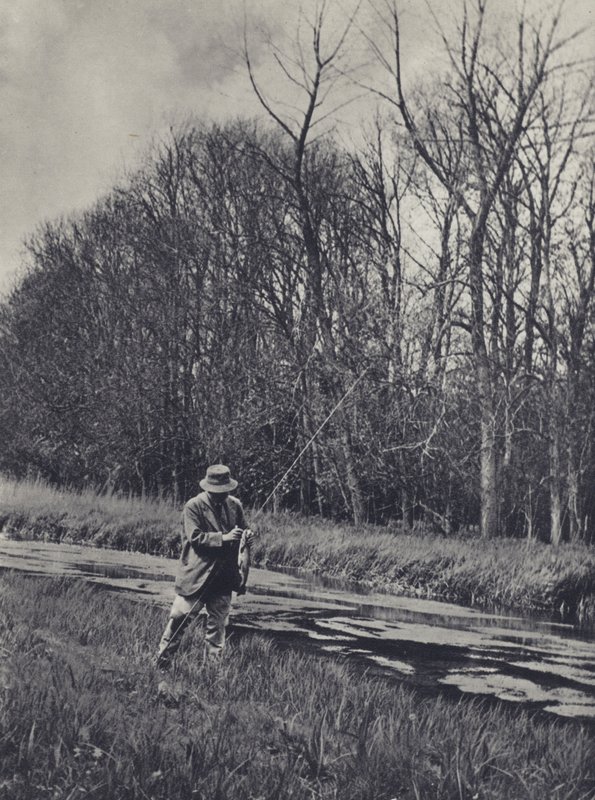 Tidig vår på Kennet (svartvitt foto) av Edward Alfred Barton