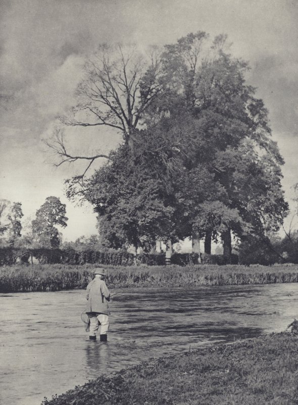Grayling-tid över Romsey på Test (svartvitt foto) av Edward Alfred Barton