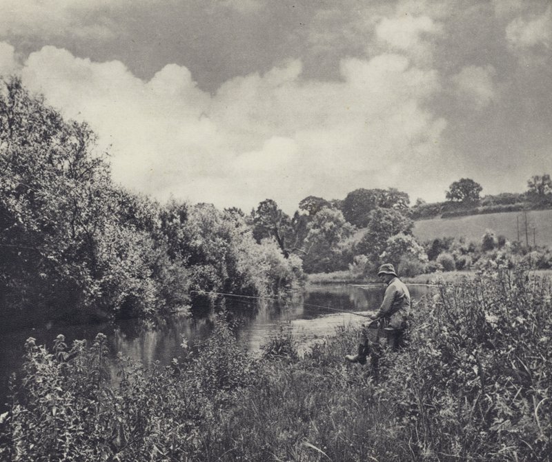 I värmeböljan (svartvitt foto) av Edward Alfred Barton