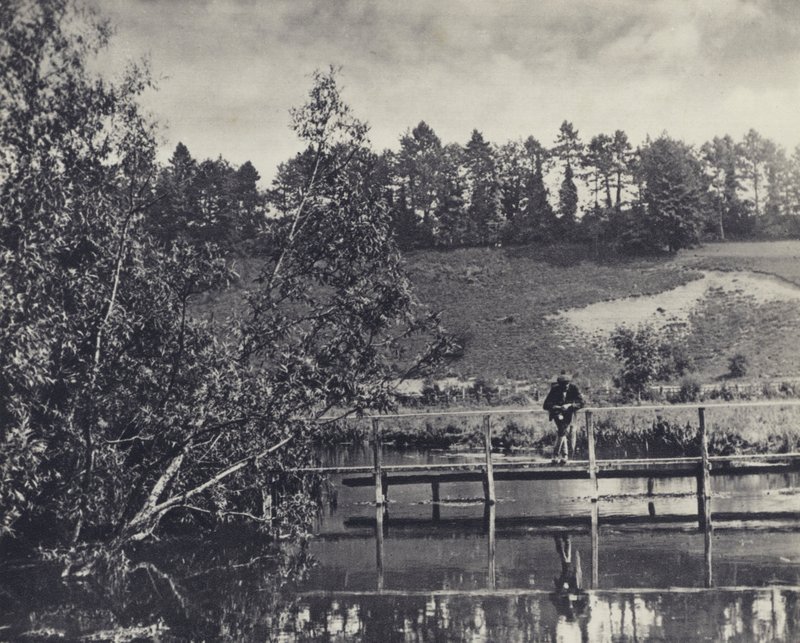Tumbling Bay, på en bärare av testet nedanför Fullerton (svartvitt foto) av Edward Alfred Barton