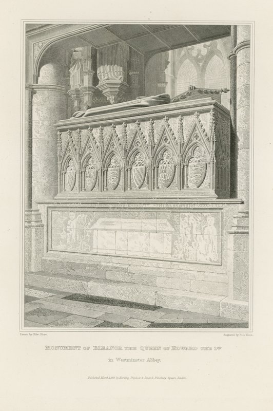 Monument över Eleanor drottningen av Edward den 1:a av Edward Blore