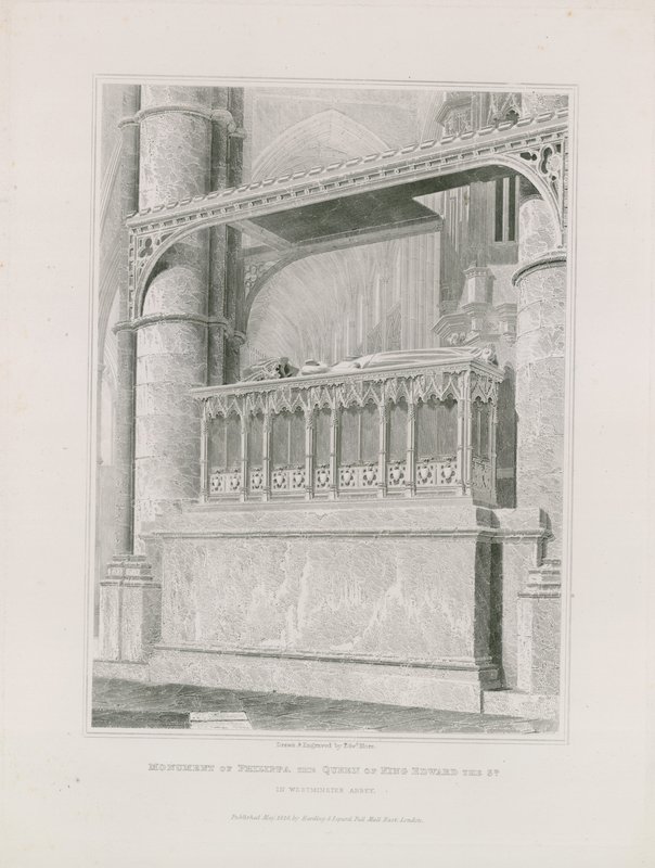 Monument över drottning Philippa av Edward Blore