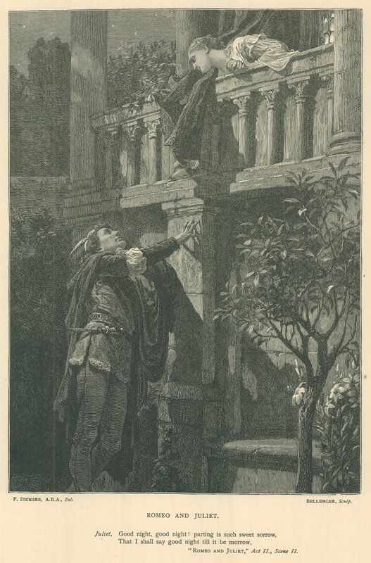Illustration för Romeo och Julia av Edward Burne Jones