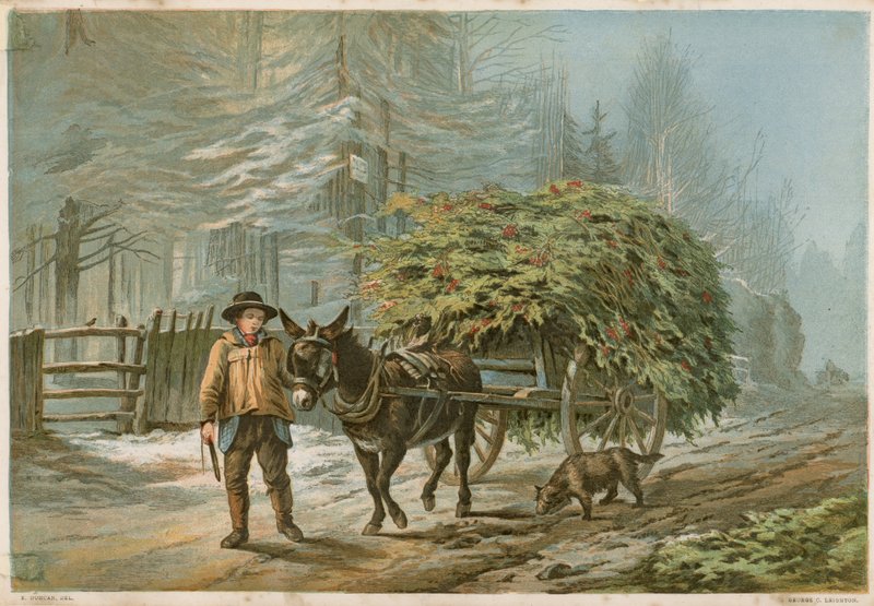 En man som leder en åsna av Edward Duncan