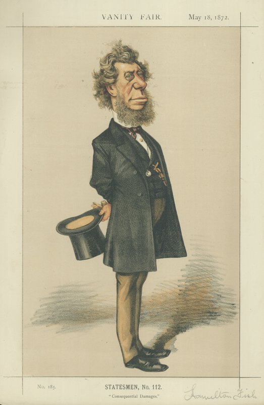 Hon Hamilton Fish, amerikansk utrikesminister av Edward Frederick Brewtnall
