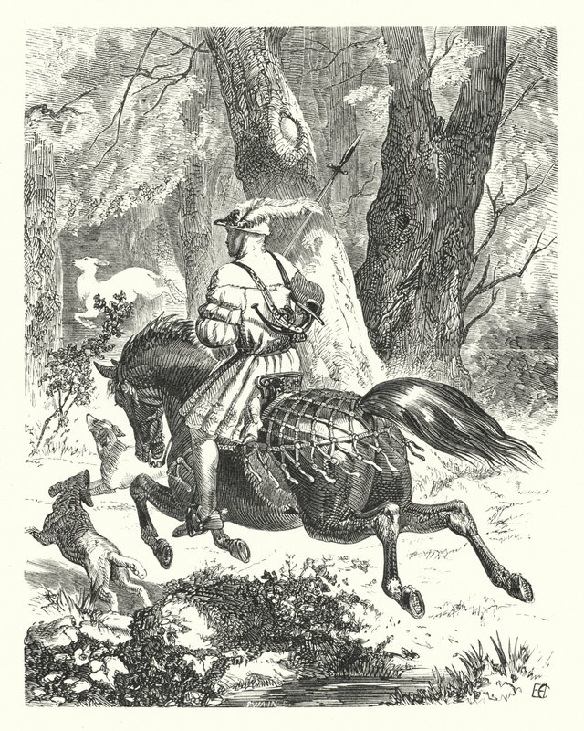 En gammal ballad omskriven (gravyr) av Edward Henry (after) Corbould