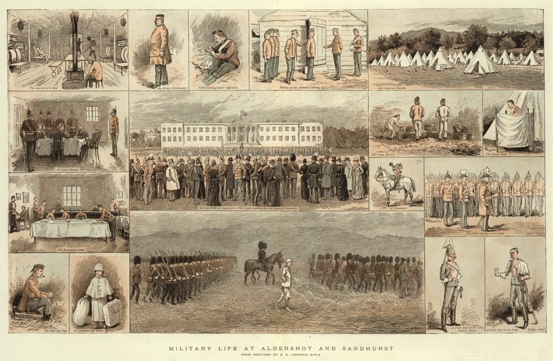 Militärt liv vid Aldershot och Sandhurst av Edward Killingworth Johnson