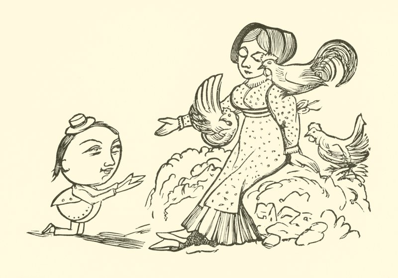 Uppvaktningen av Yonghy-Bongy-Bo (gravyr) av Edward Lear